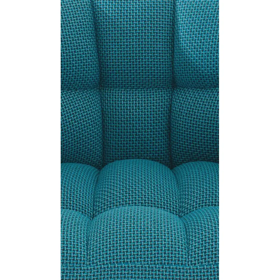 CLP Lounger Damaso zwart Frame - Stof - turkis