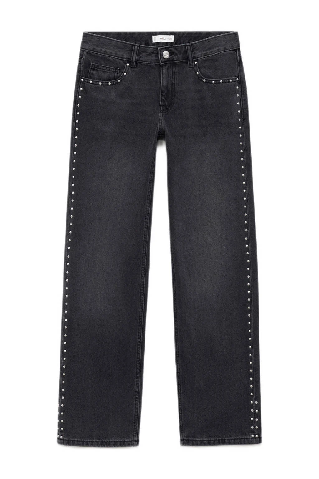 MANGO TEEN straight leg jeans grey denim