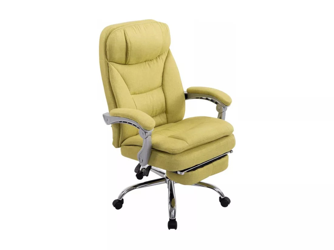 Chaise de bureau - Tissu - Vert - XL Troy