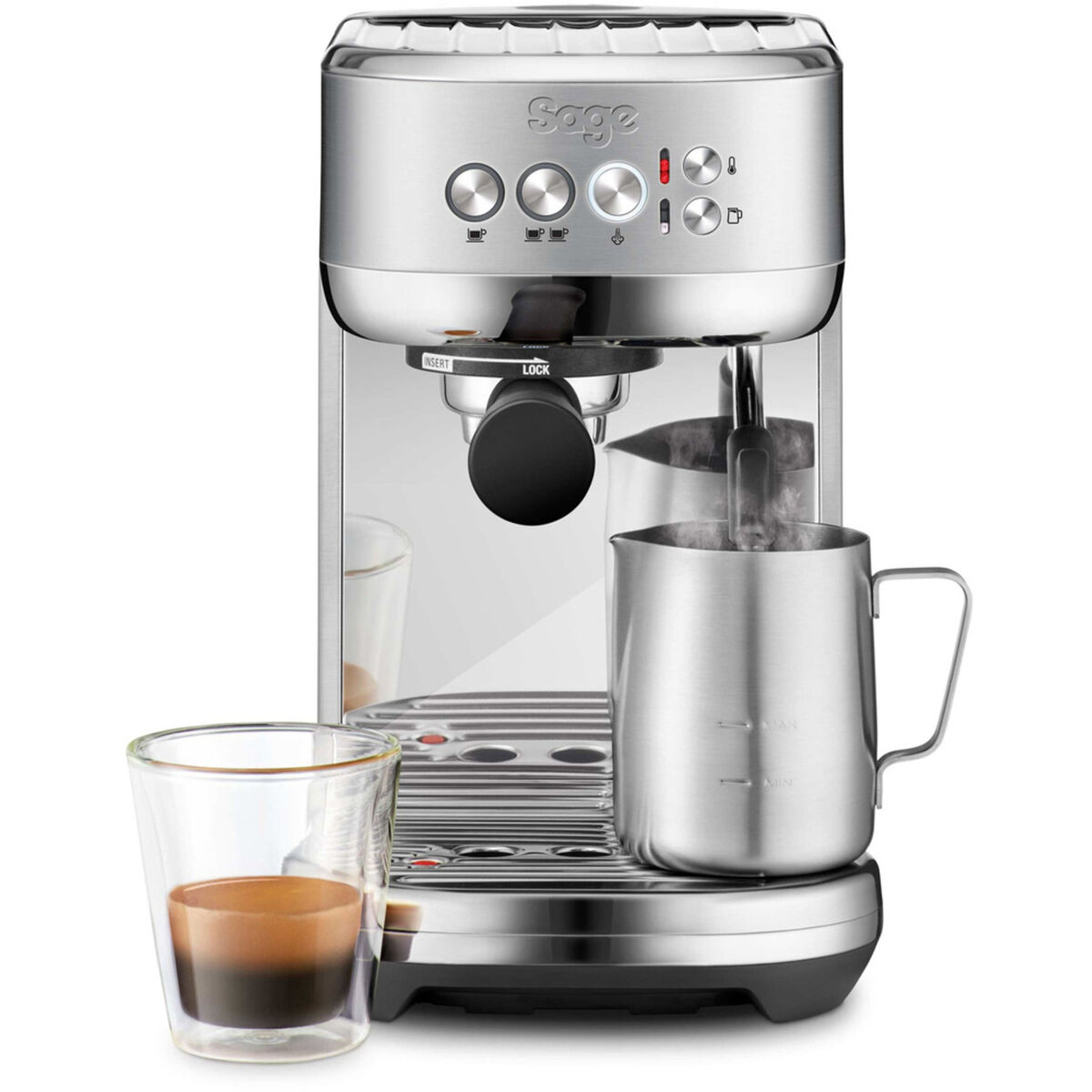 SES500SST The Bambino Plus espressomaskine, rustfrit stål