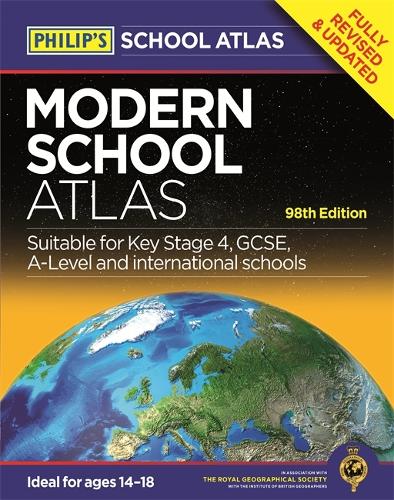 Philip's Modern School Atlas: 98th Edition (Hardback)