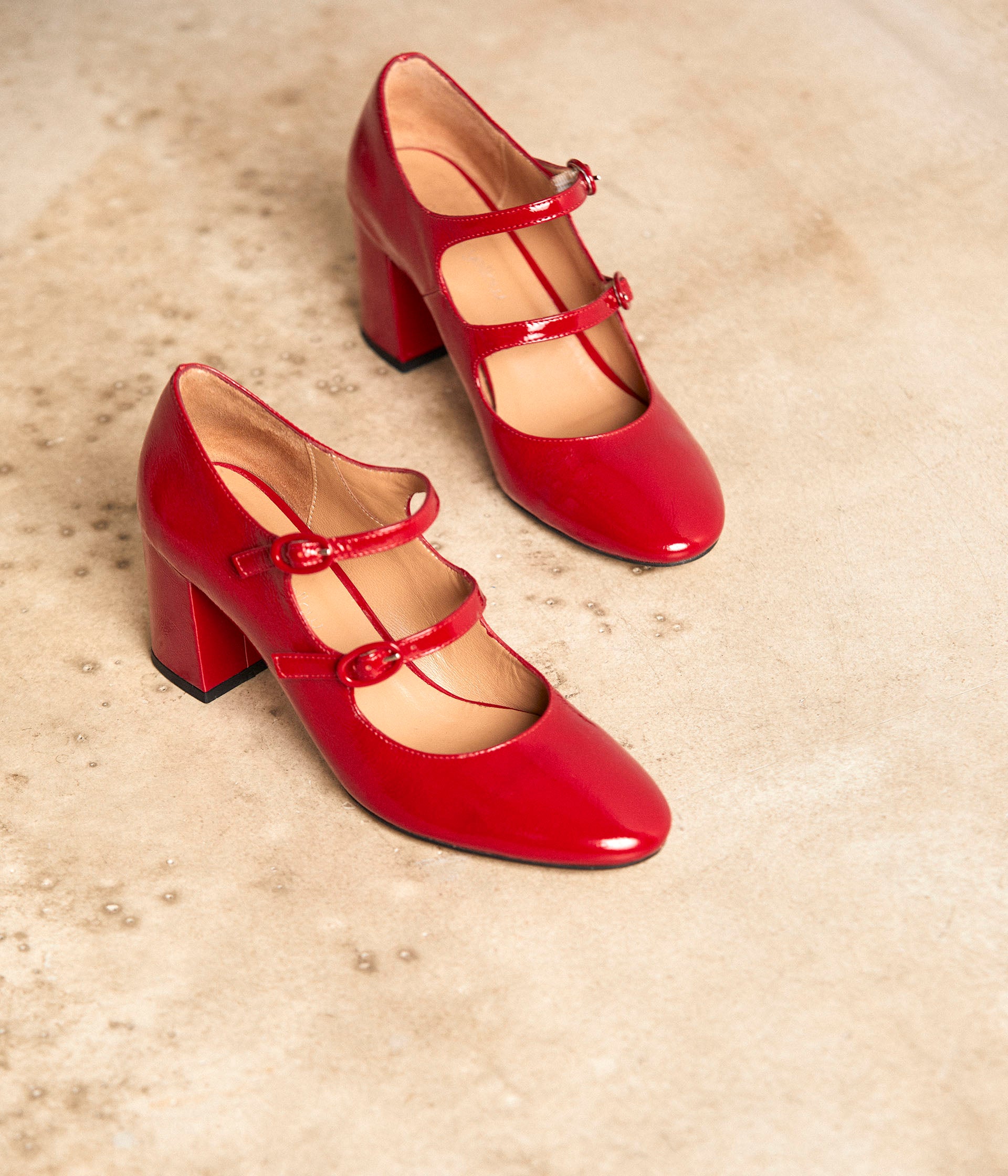 Babies rouge verni Appolonie