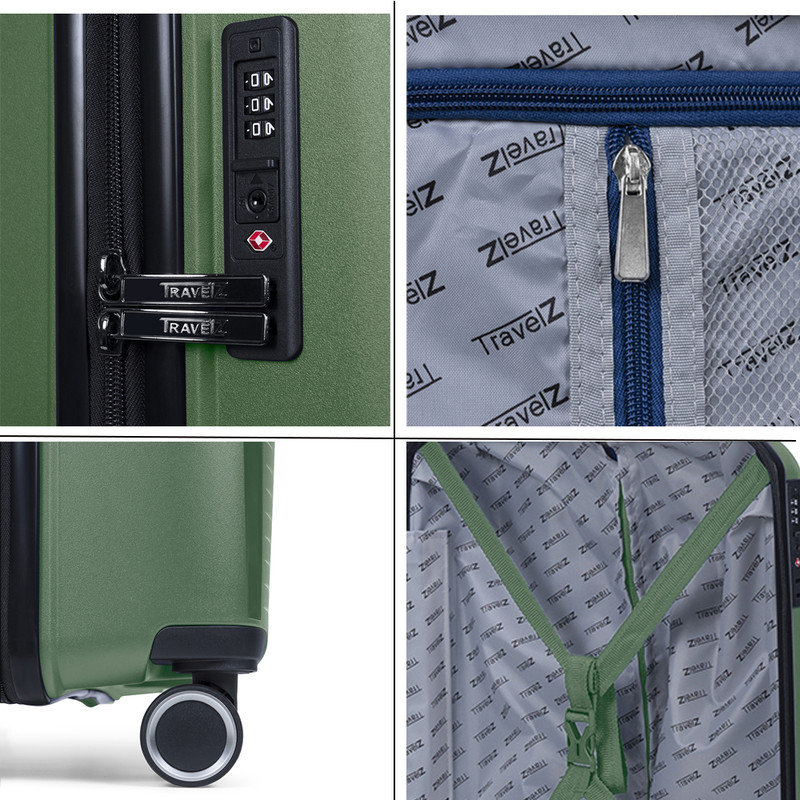 TravelZ Swinger 78 cm koffer - Green