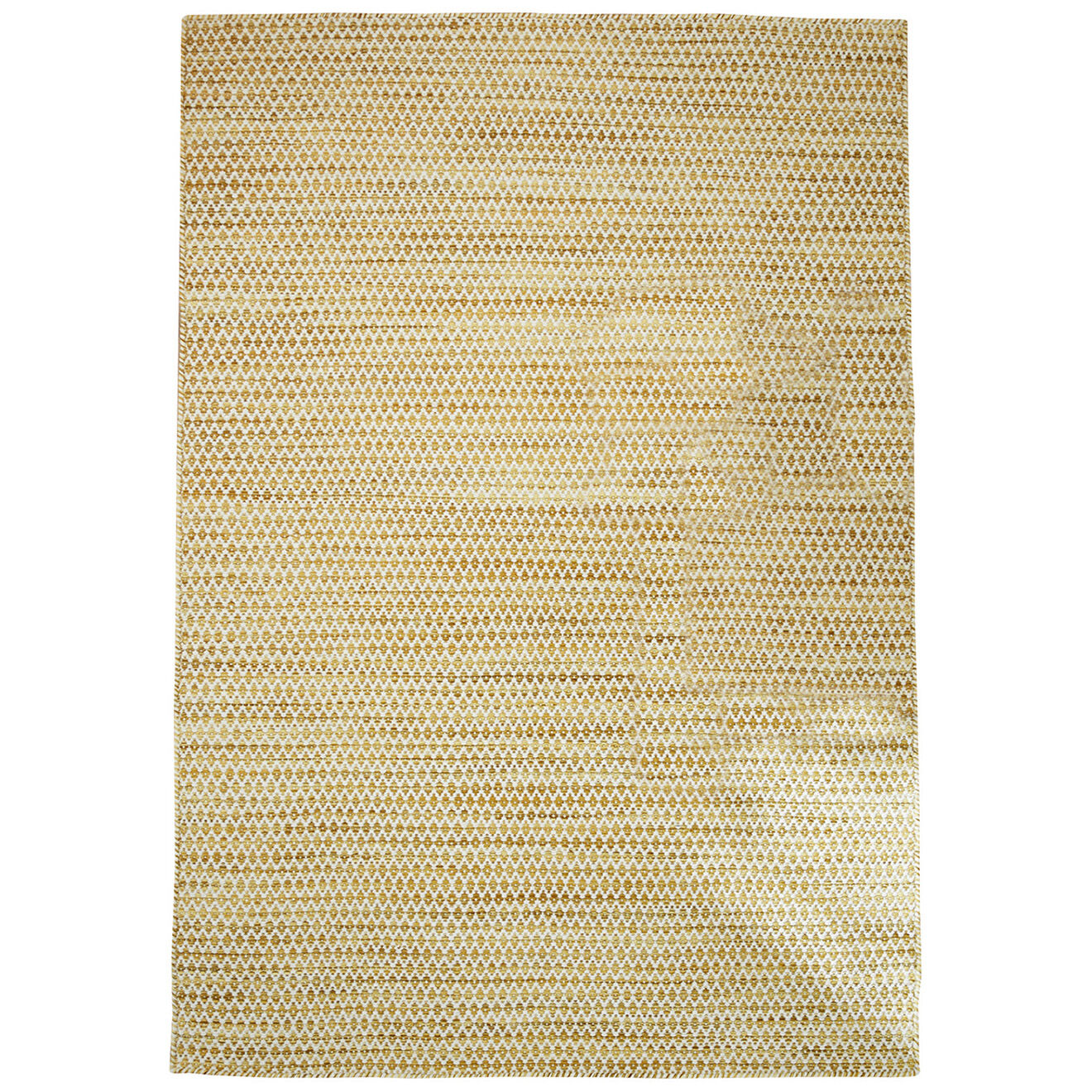 Cyrillus Tapis 100% Laine graphique jaune moyen - 120x180 cm