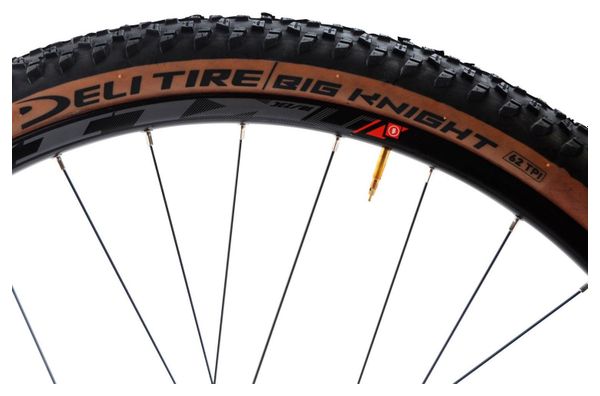 Pneu vtt 27.5x2.10 tr Deli big knight noir/marron tan sa-258 (54-584)
