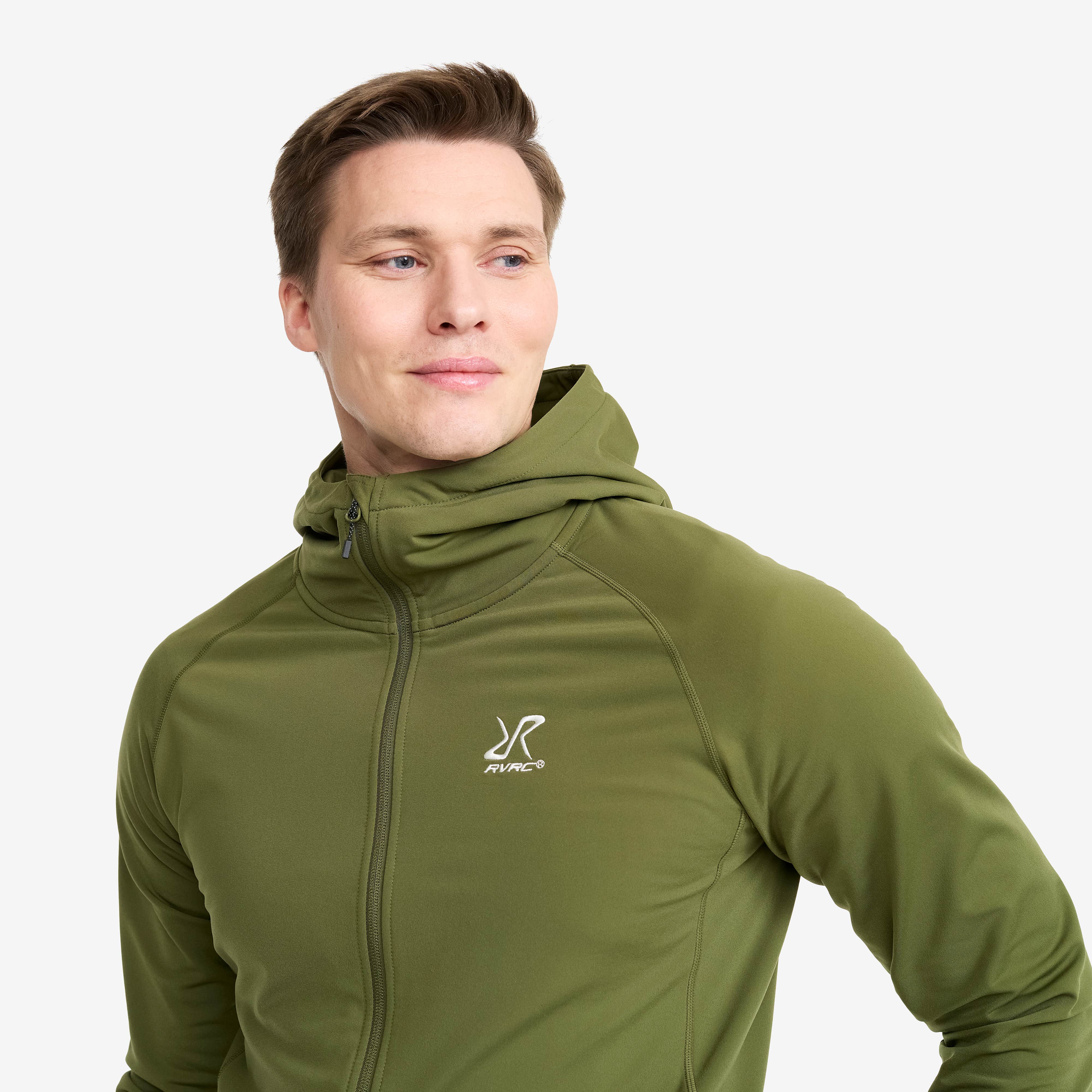 Evolution Light Stretch Fleece Hoodie Herre Cypress