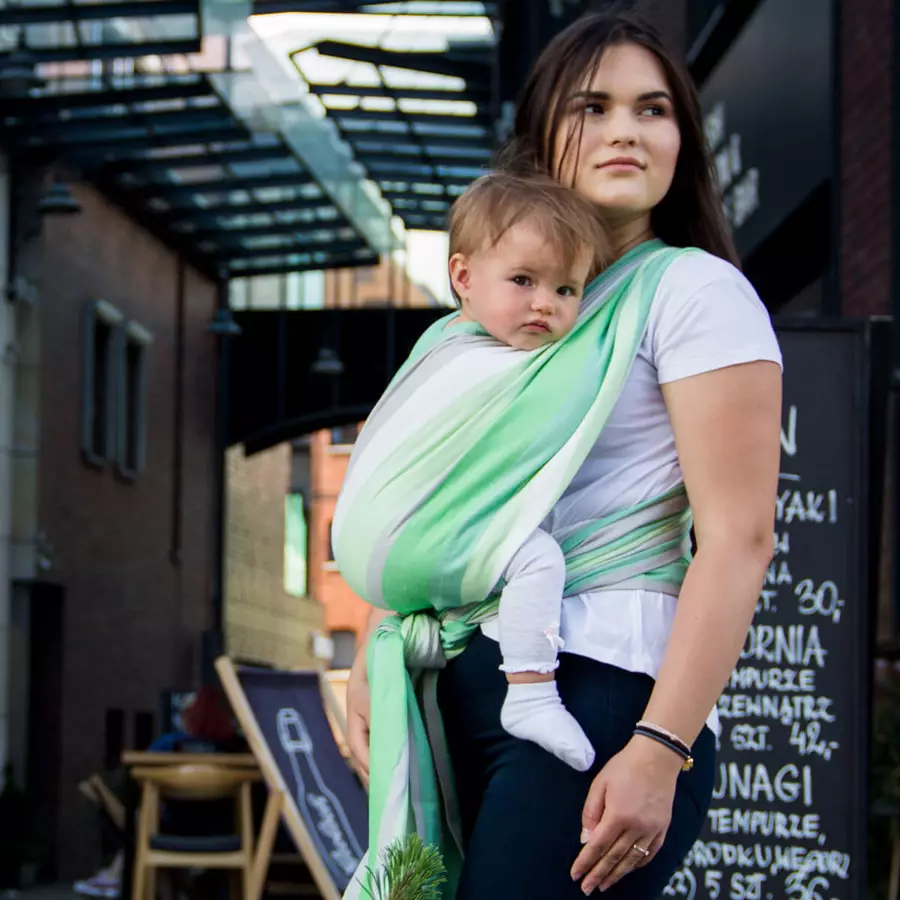 Hoppediz Babytragetuch Gewebtes Tragetuch Wellington