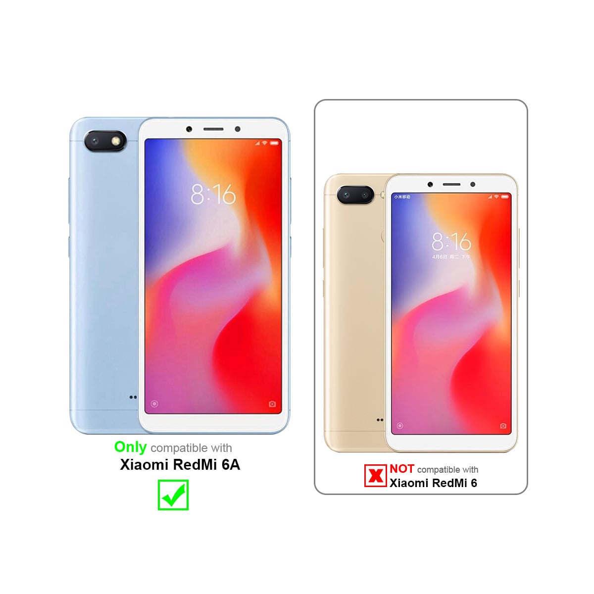 Xiaomi RedMi 6A 3x Skjermbeskytter Skärmskydd