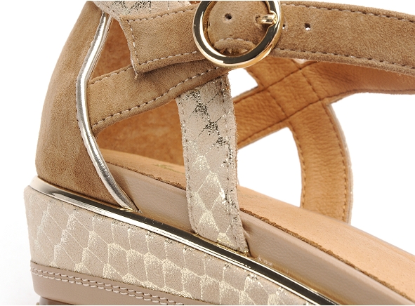 Fugitive nu pieds talons femme betina beige
