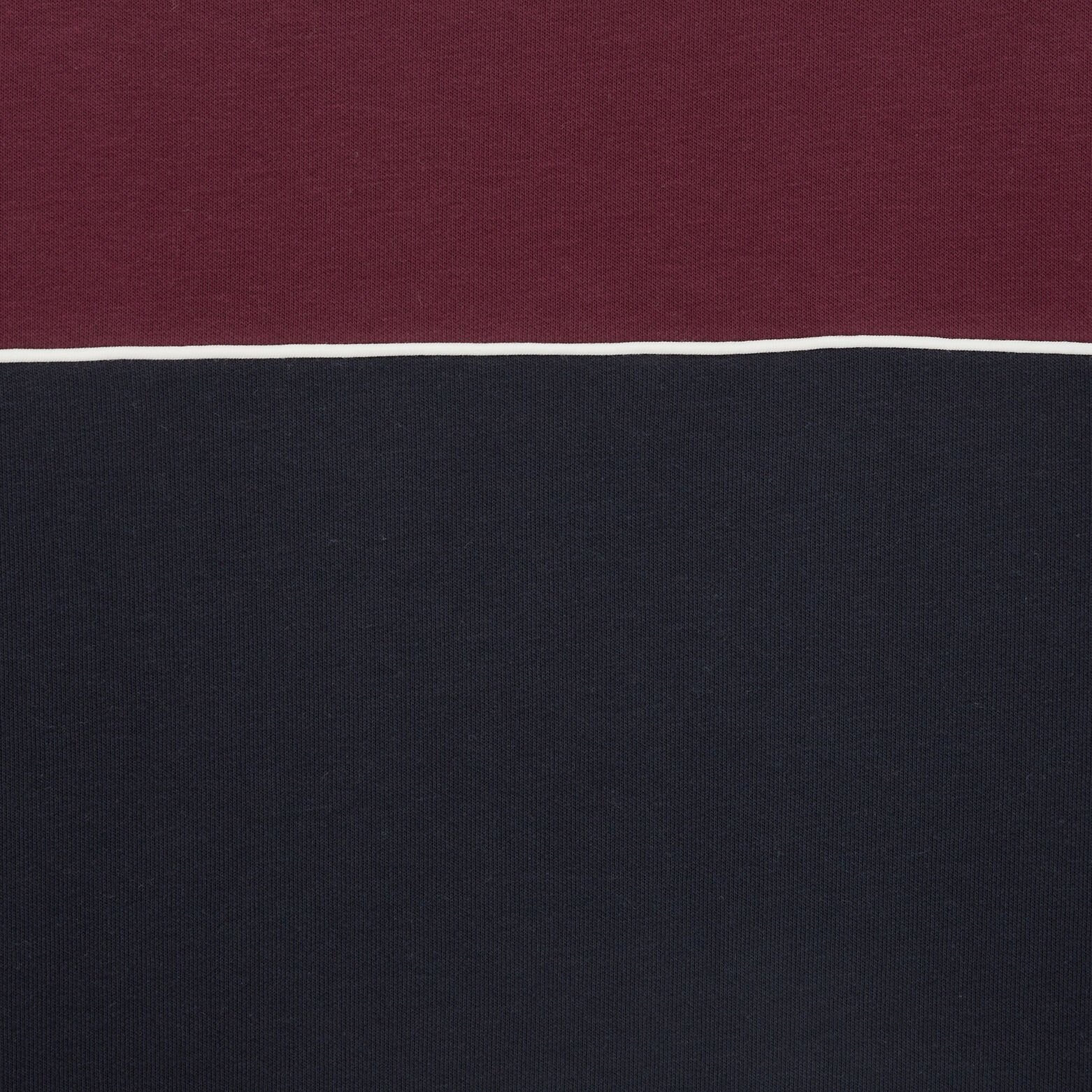 Sweat colorblock à col rond Bleu foncé