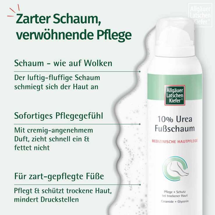 Allgäuer Latschenkiefer 10% Urea Fußschaum, 150 ml
