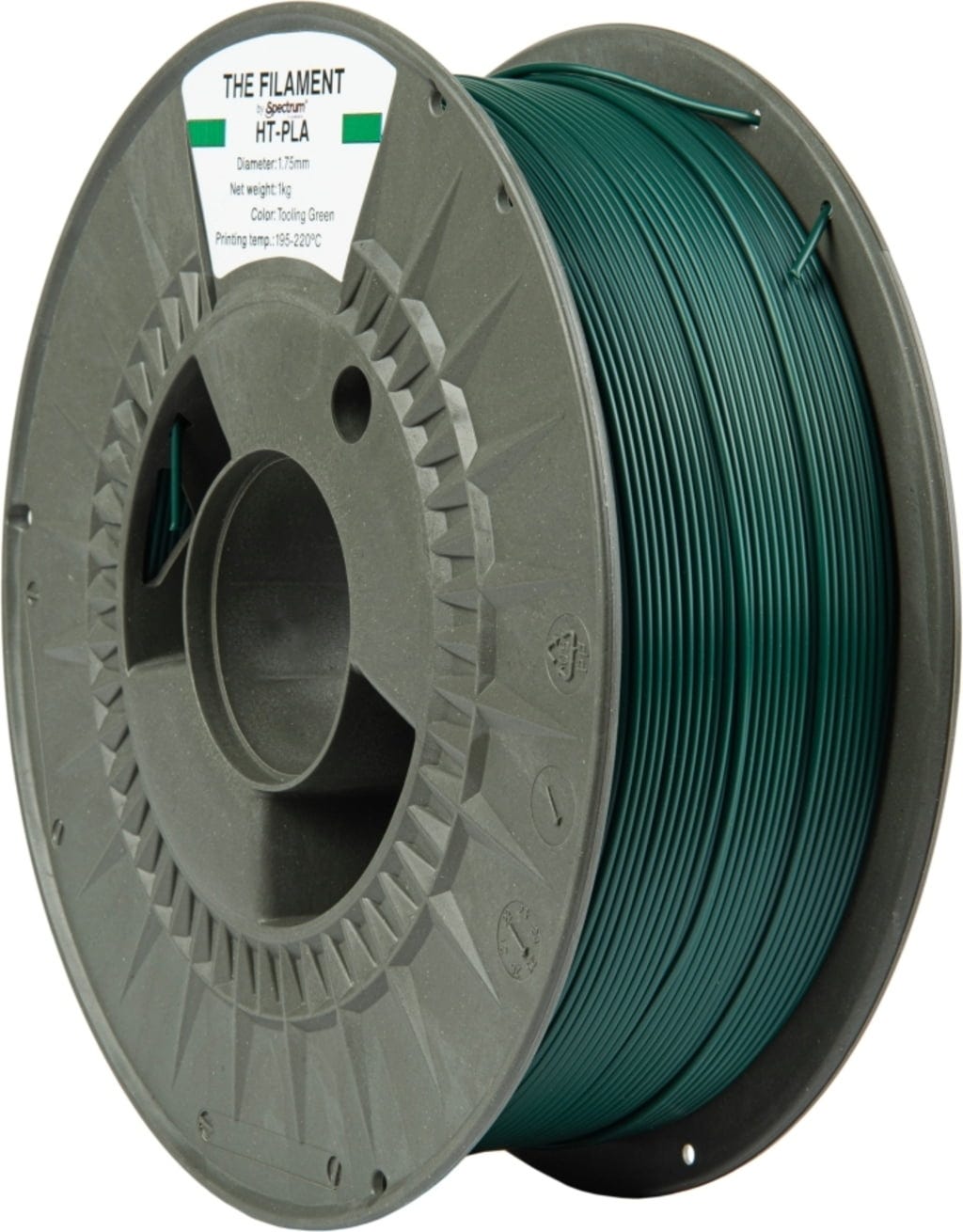 The Filament  HT-PLA Tooling Green, 1,75 mm / 1000 g    Hitzebeständiges PLA Filament in Tooling Green