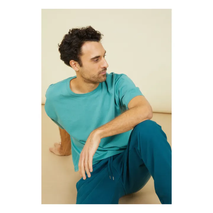 SMALLABLE BASICS T-Shirt Oversize Homme Coton Bio | Vert Menthe
