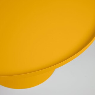 Kave Home Beistelltisch FLEKSA 72 x 72 cm Metall senfgelb