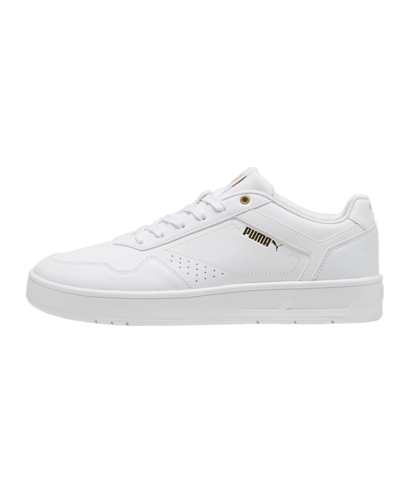 PUMA Court Classic Weiss Gold F01
