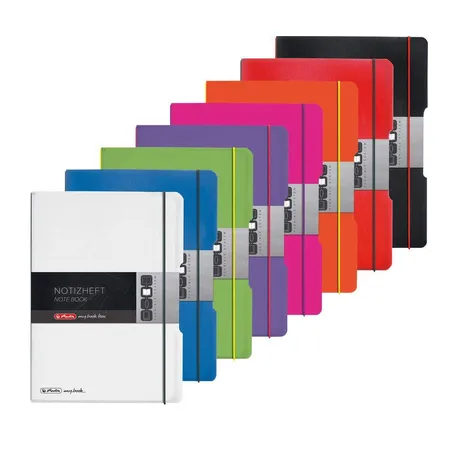 Herlitz Notizheft PP A4 Flex blau kariert liniert