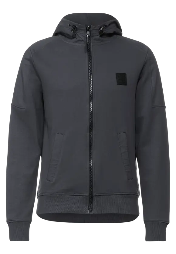 Sweatshirtjacke mit Kapuze - phantom grey