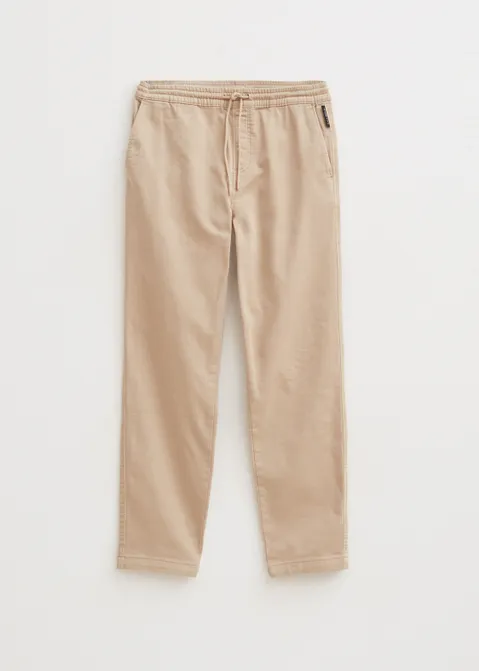 Straight jeans jog zand (ZAND)