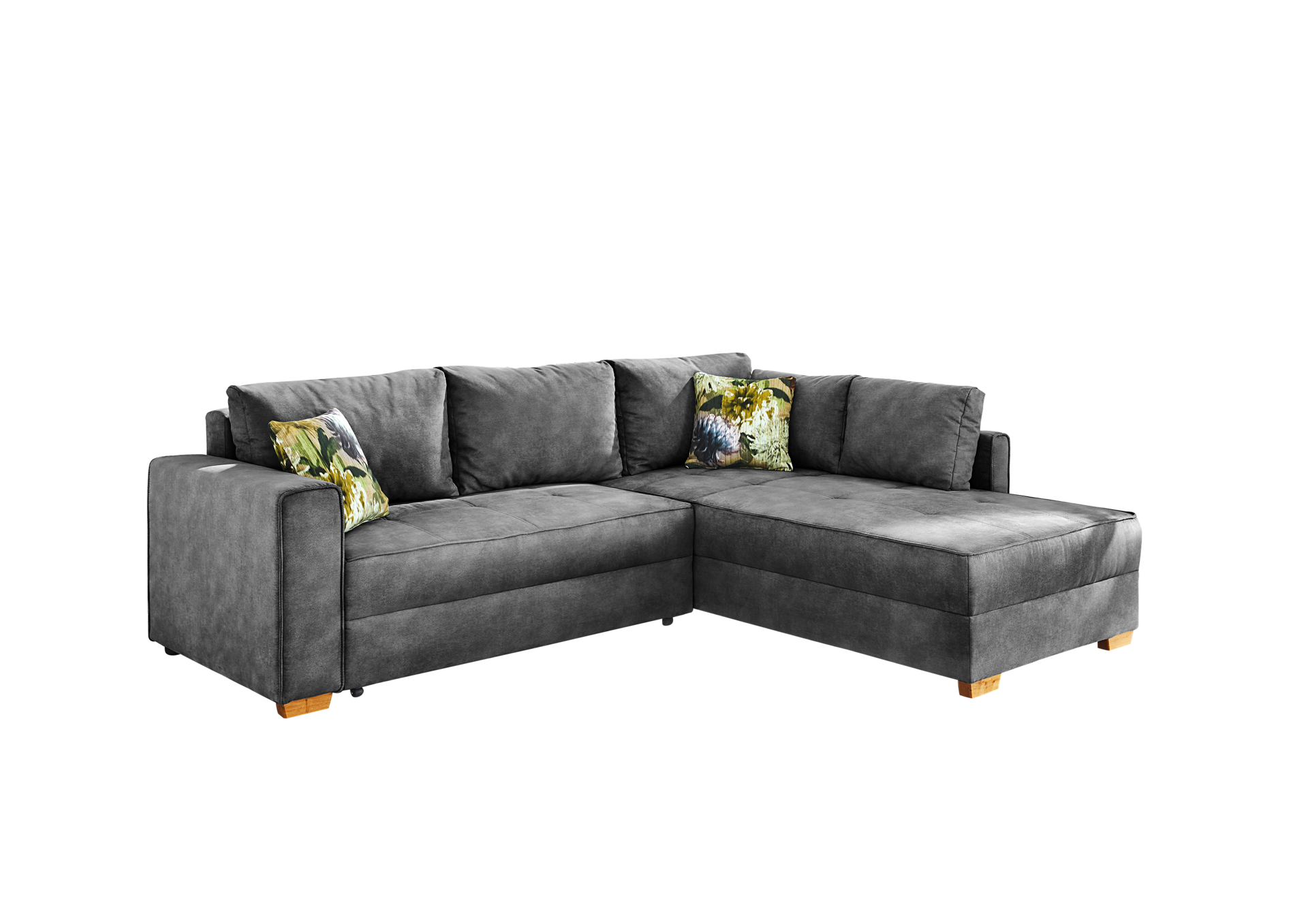 Ecksofa PAROS 257 x 207 cm grau