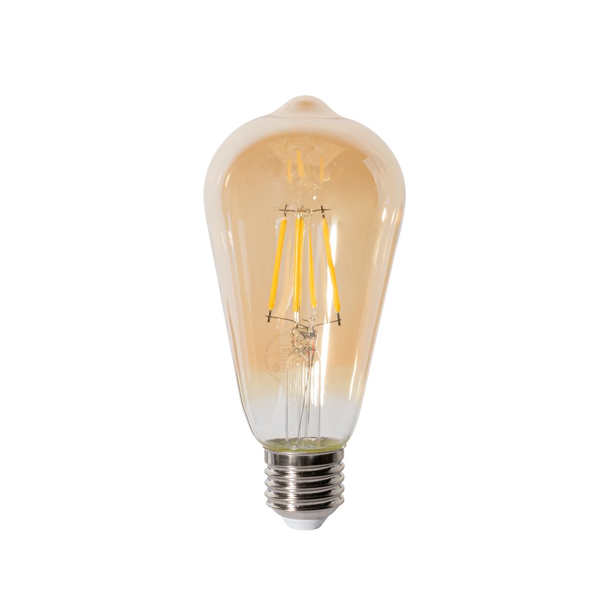 Set van 5 E27 dimbare LED lampen ST64 goud 5W 450 lm 2700K