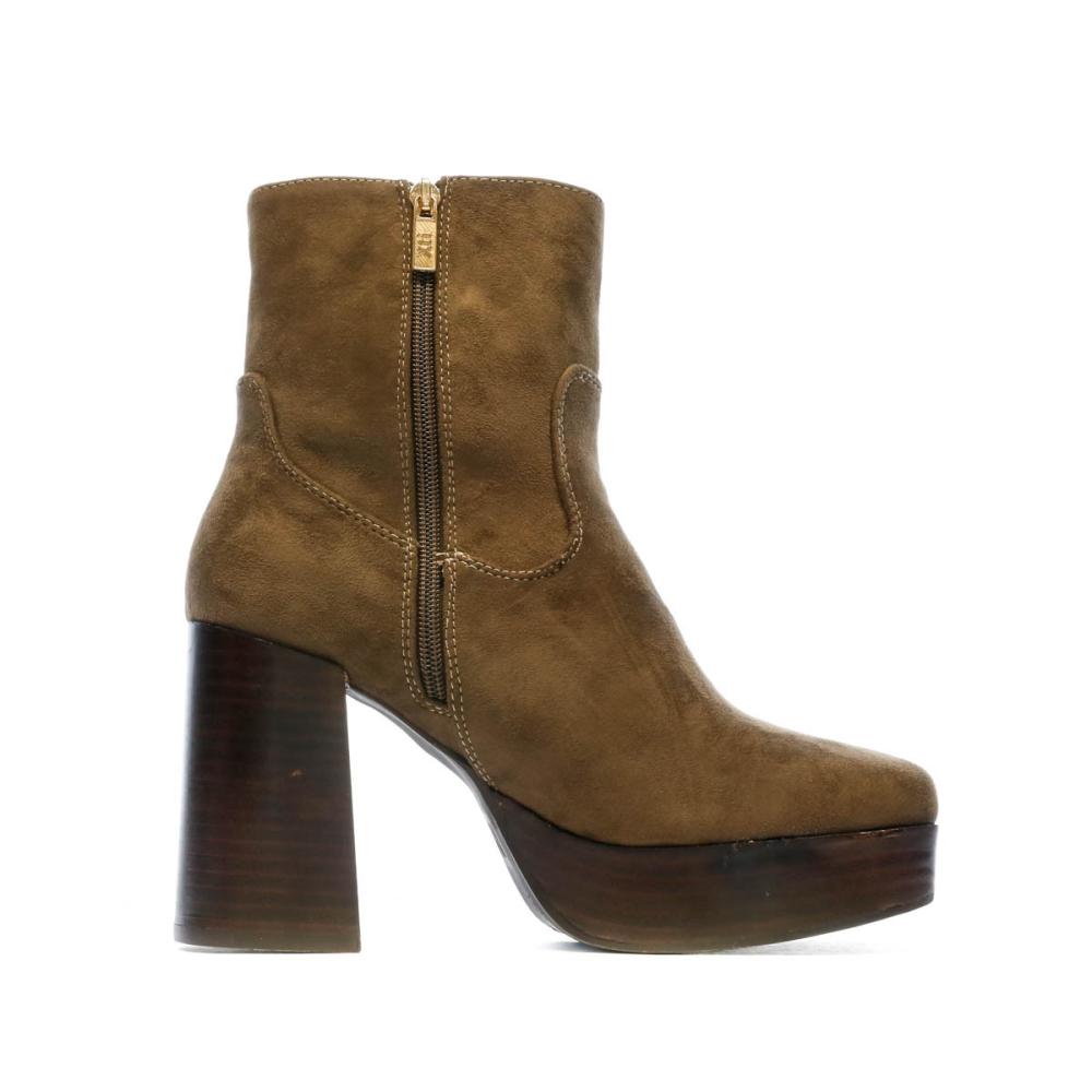Xti Bottines Marron Foncé Femme Xti 142