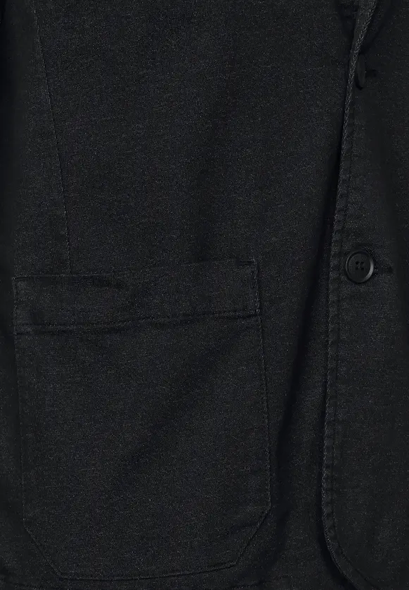 Garment dye Blazer - Black