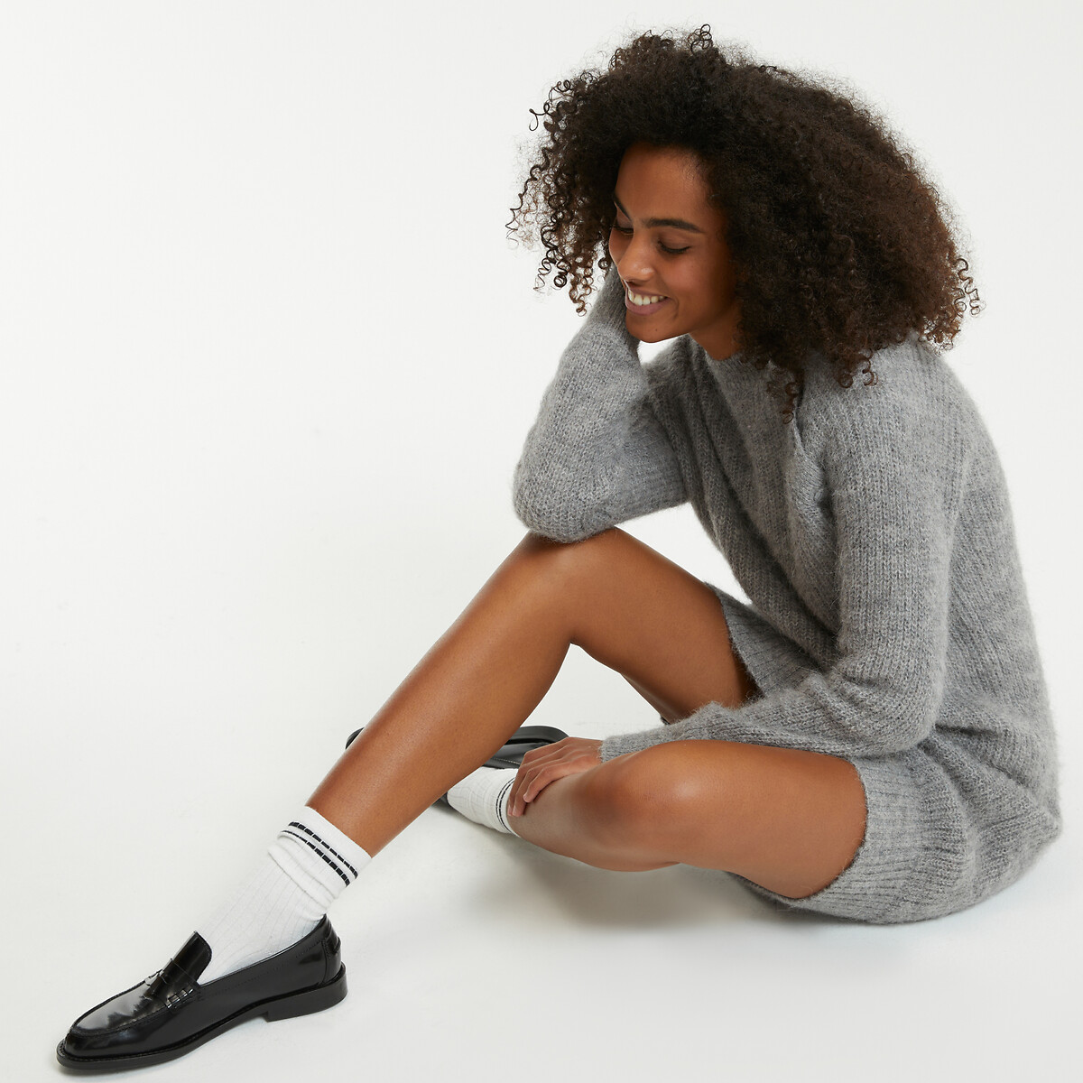 COLEÇÕES LA REDOUTE<br>Trui-jurk em alpaca mista