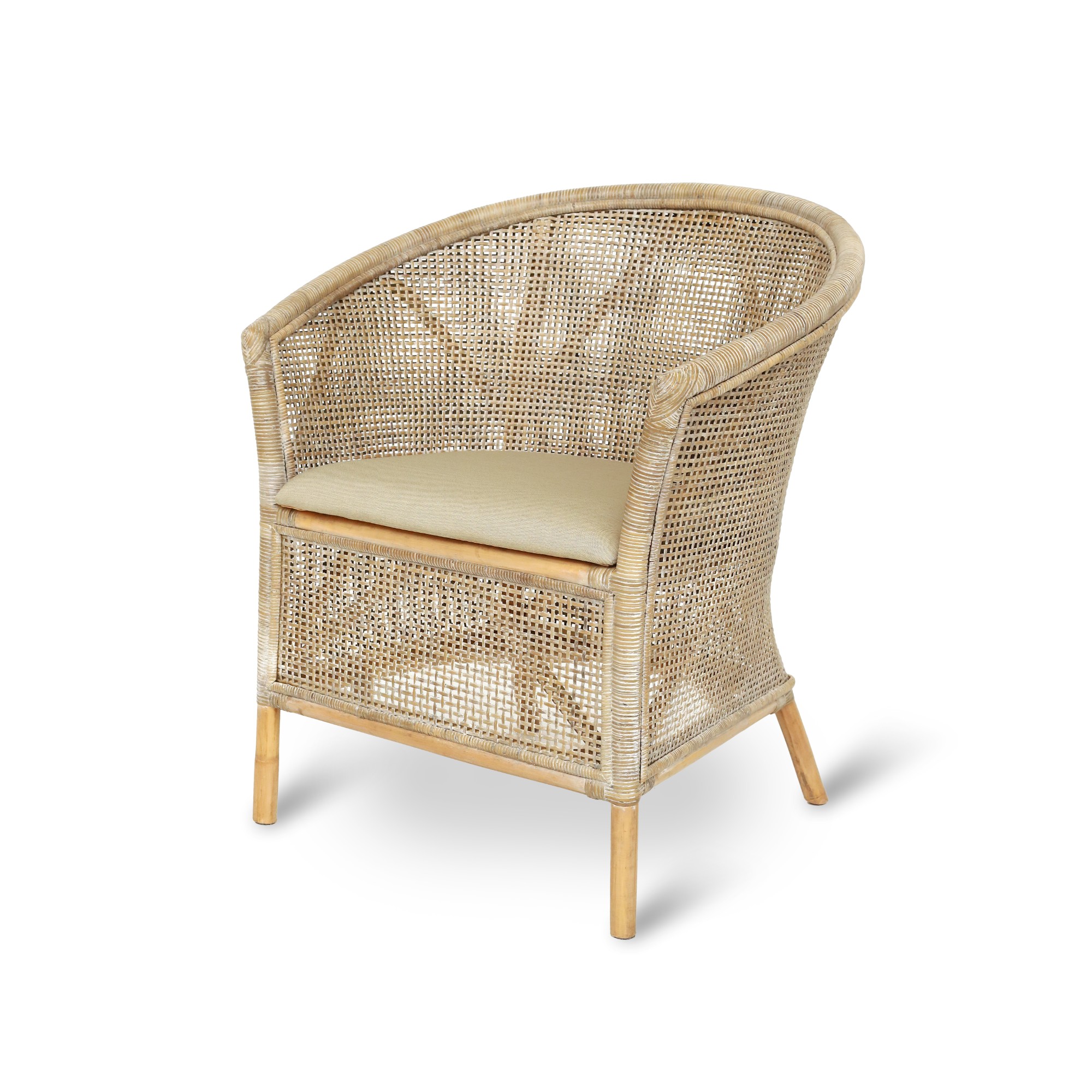 Armsessel 'Cavrille', Rattan, B 69 cm, H 83 cm, L 60 cm von fischer's lagerhaus