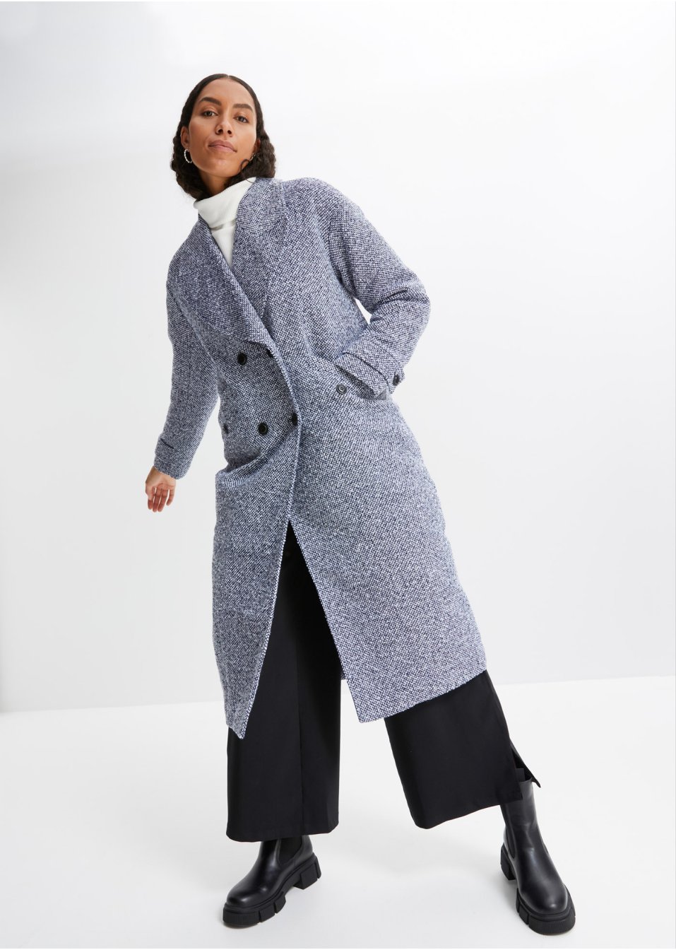 Manteau poivre et sel