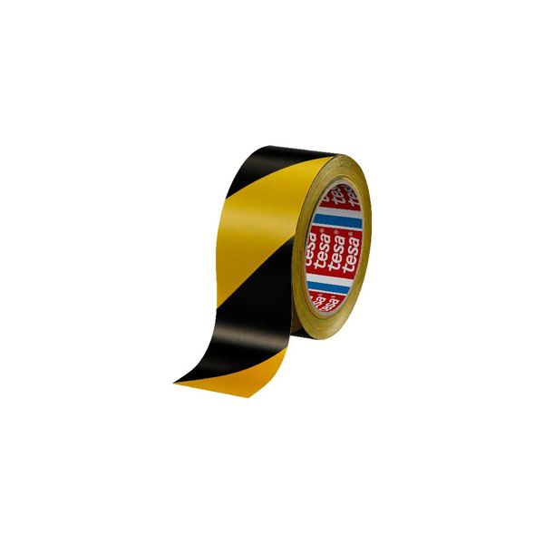 Tesa Fita Adesiva PP Sinalizacao Amarelo/ Preto 50mmx33mts - 15641201