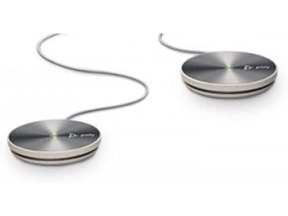 HP Erweiterungsmikrofon Poly zu Trio C60 2 Stück Erweiterungsmikrofon mit 2 Meter Kabel zu Poly Trio C60, 2 Stück