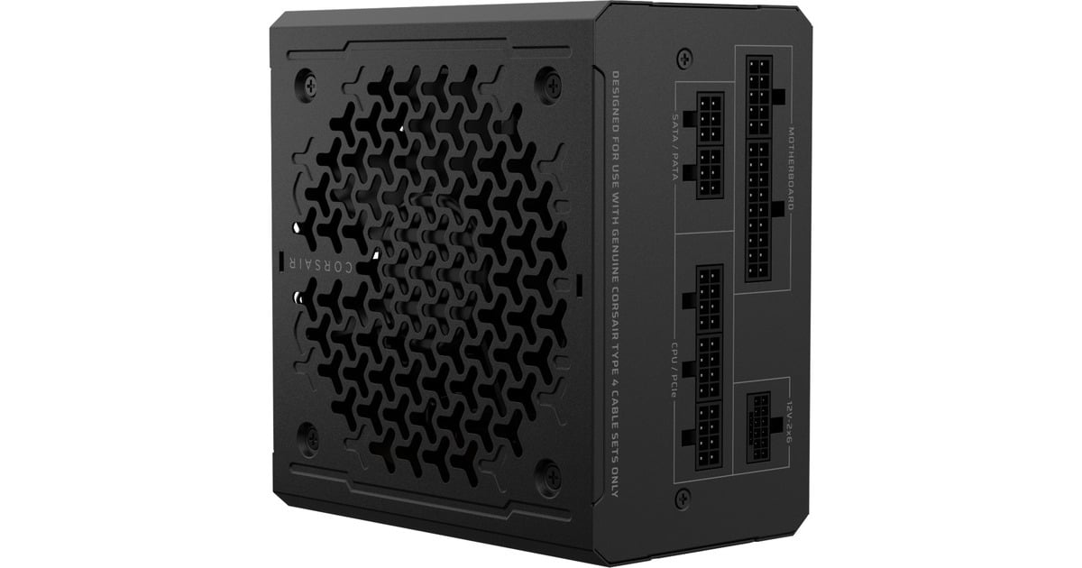 CorsairRM750e (2025) modulaire 750 watt voeding   (Zwart, 1x 12V-2x6, 1x PCIe)