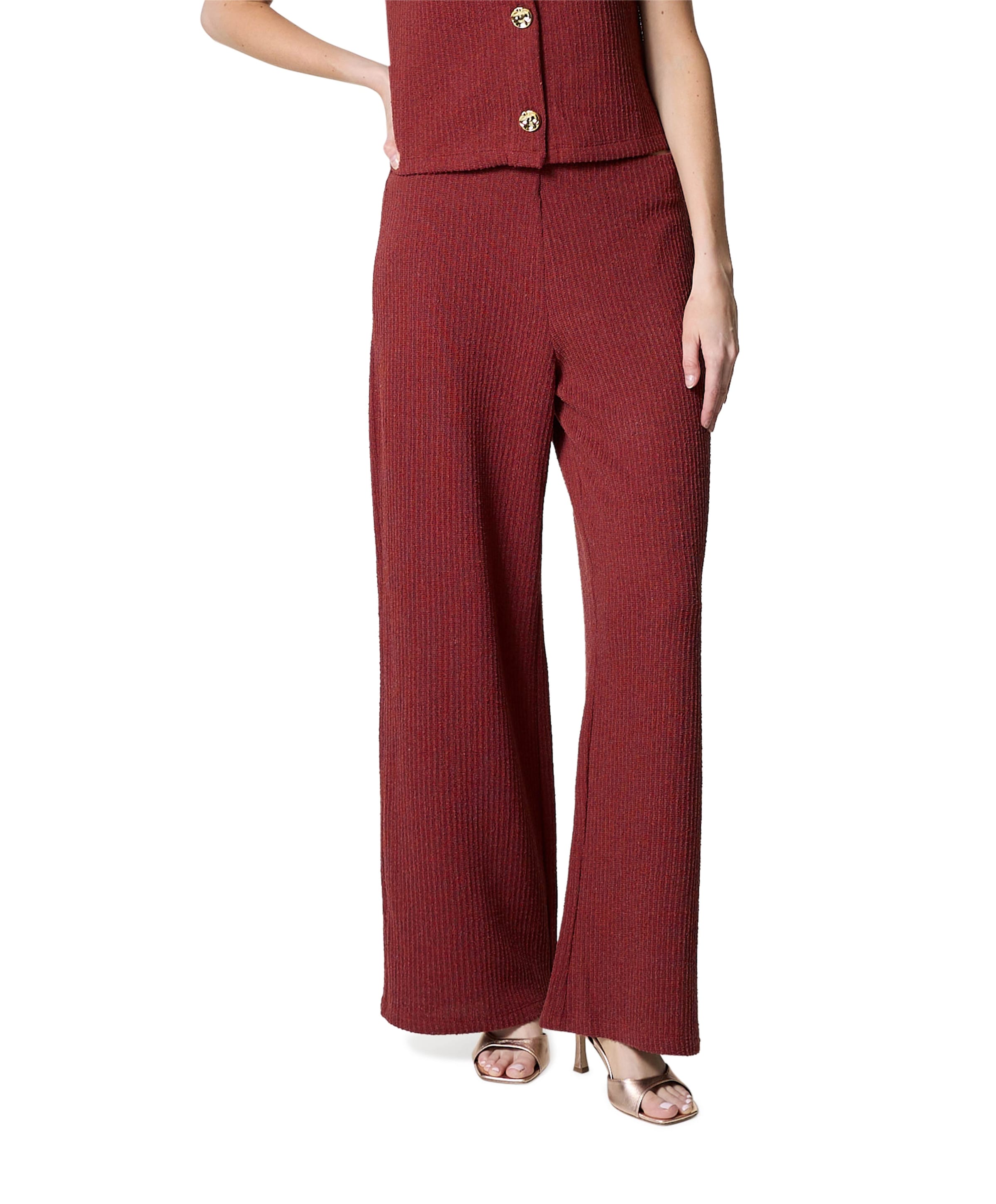 Only ONLVICKI WIDE SWT dames broek rood