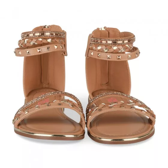 Sandales COGNAC LOVELY SKULL