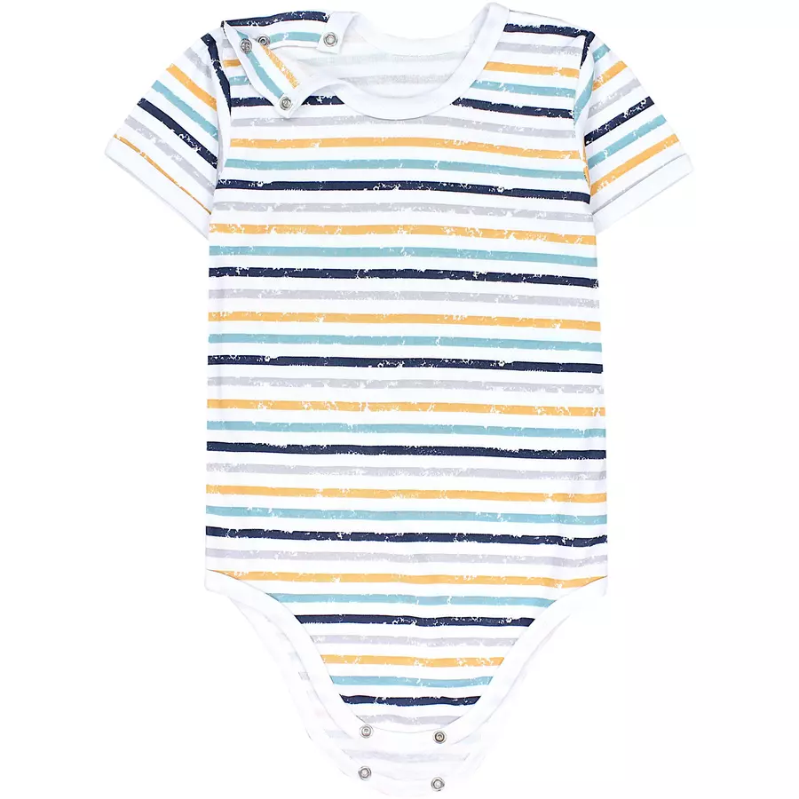 TupTam Kinder Unisex Kurzarm Body 3er Set grünblau