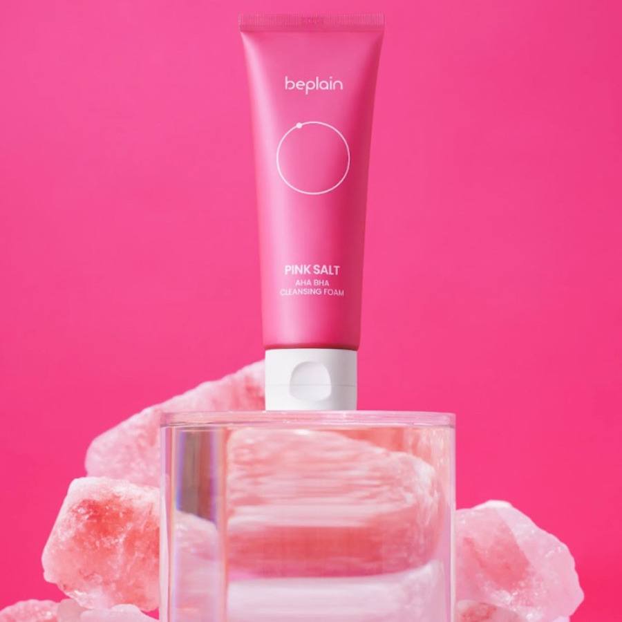 Beplain Pink Salt AHA BHA Cleansing Foam 120ml