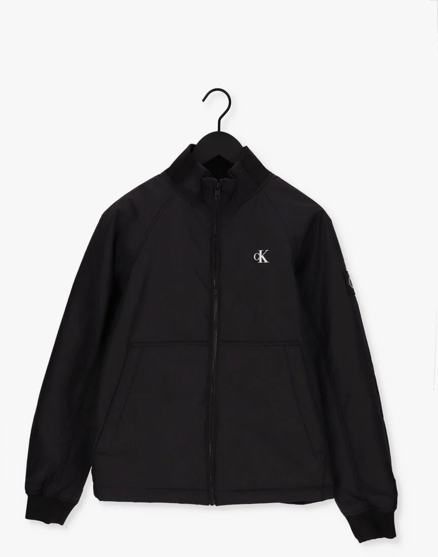 CALVIN KLEIN zwarte calvin klein jack padded harrington jacket