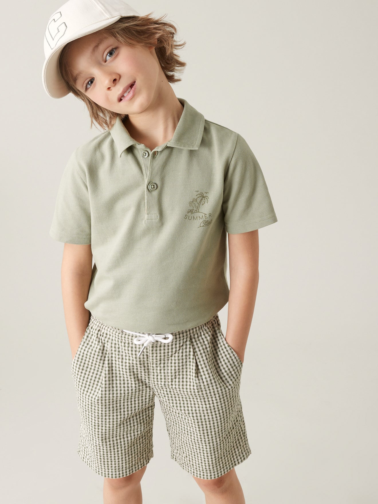 Polo en maille piquée garçon - Coton bio