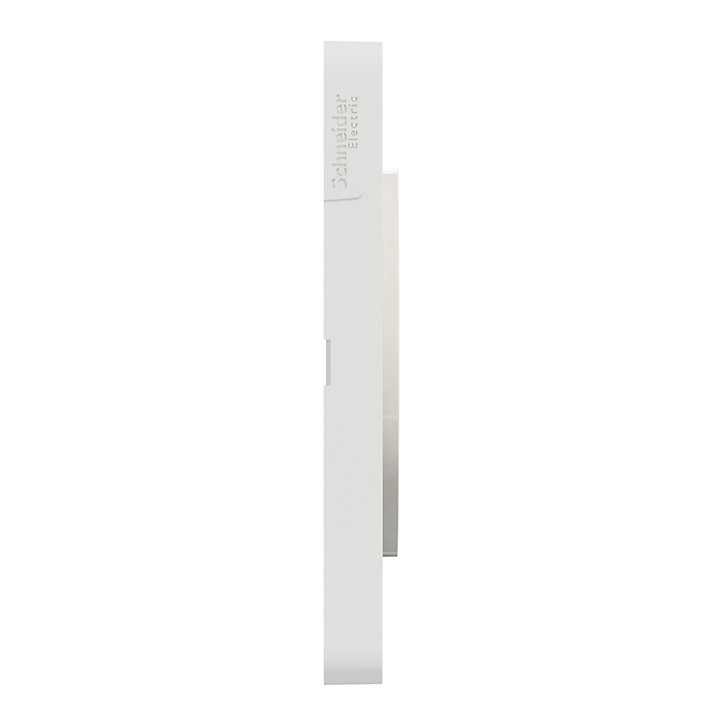 Plaque de finition triple Schneider Electric Odace Touch laiton liseré blanc