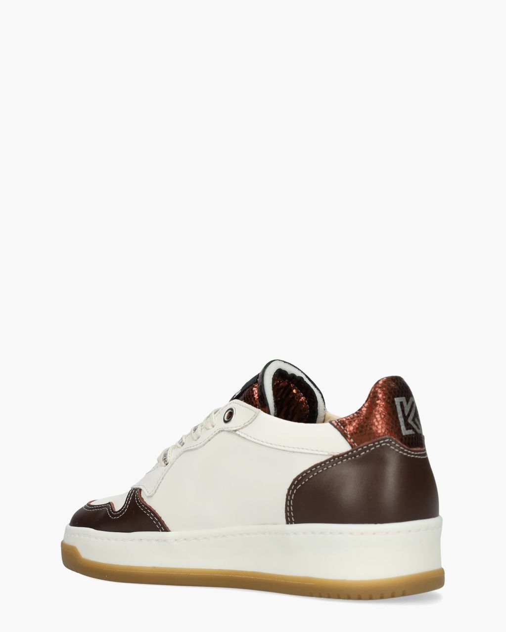 Kirruna Fire 63 Wit/Bordeauxrood Damessneakers