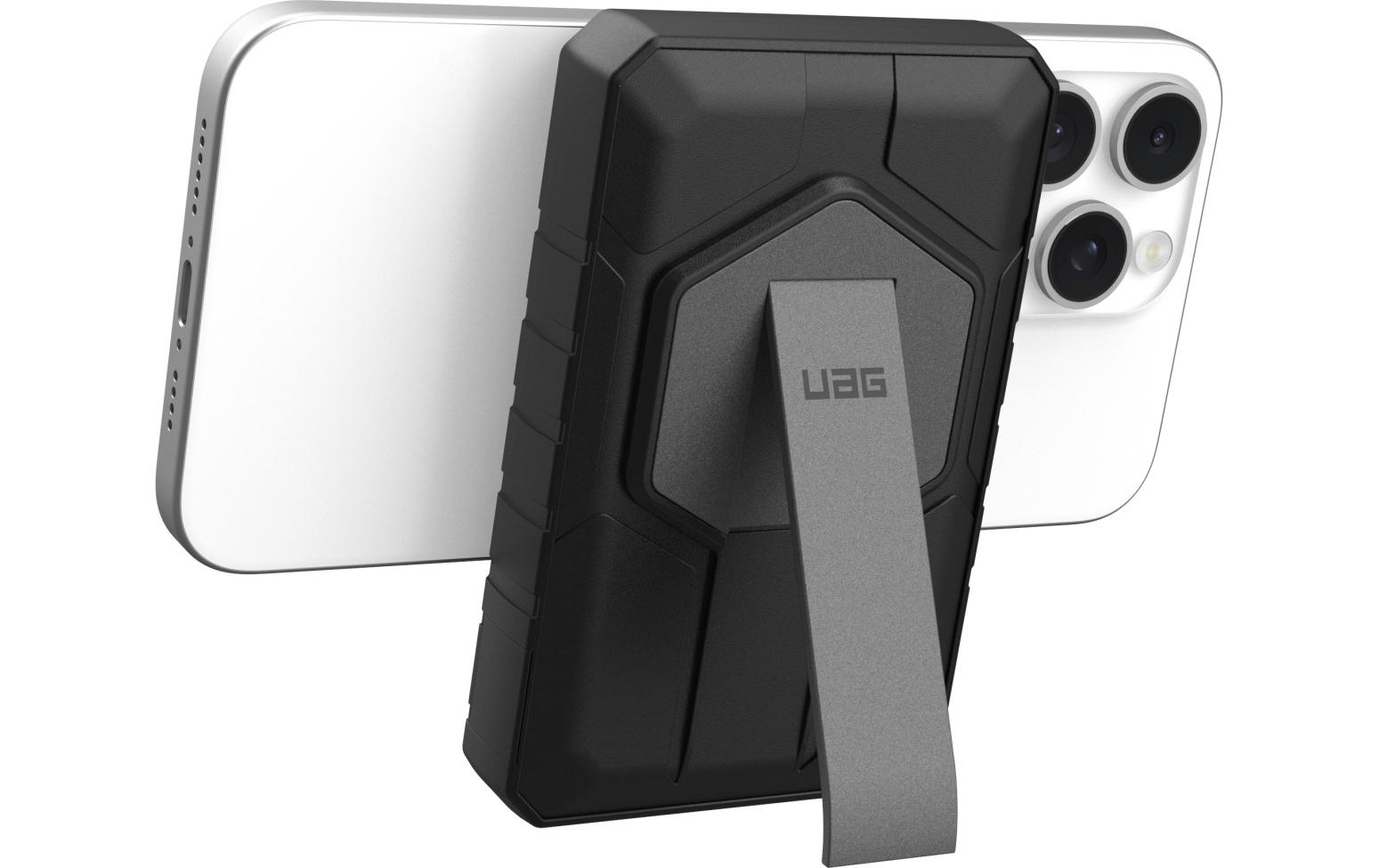 Rugged 10K Wireless Power Bank 10000 mAh Grau/SchwarzMagSafe-kompatible Powerbank mit Integriertem Metall-Kickstand