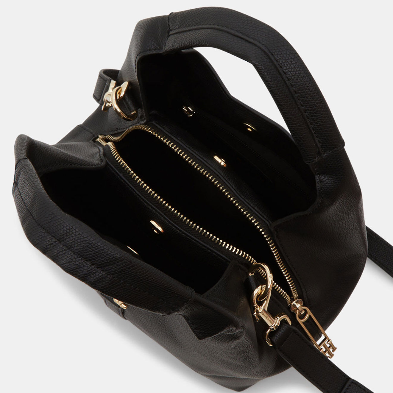 Tommy Hilfiger Sac à main Push Small Satchel noir - 22x13x13,5 cm