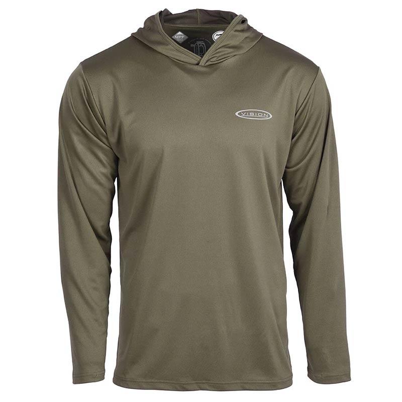Sweat Homme Vision Bamboo Bug & Uv Hoodie - Olive