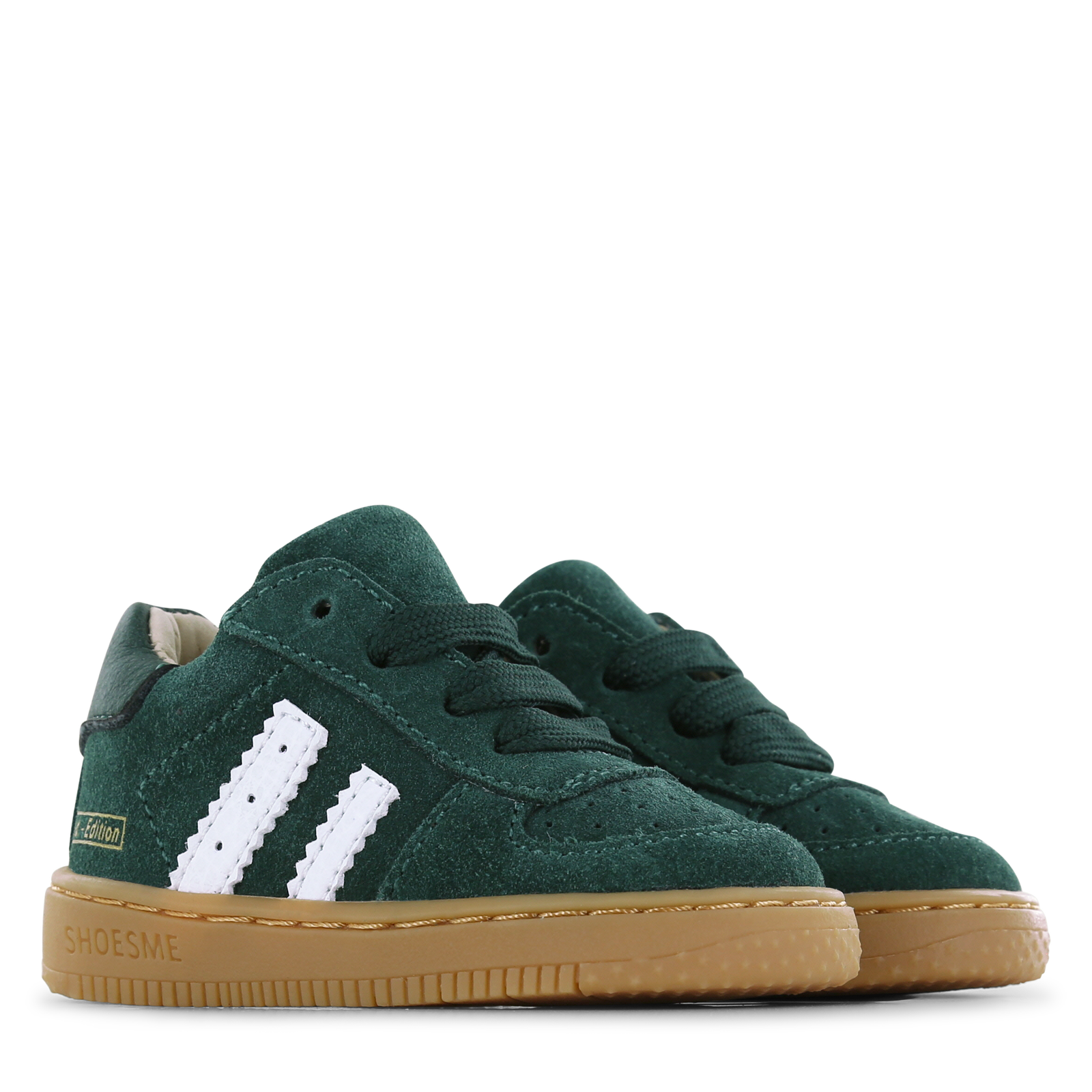 Shoesme dunkelgrün Wildleder Sneaker