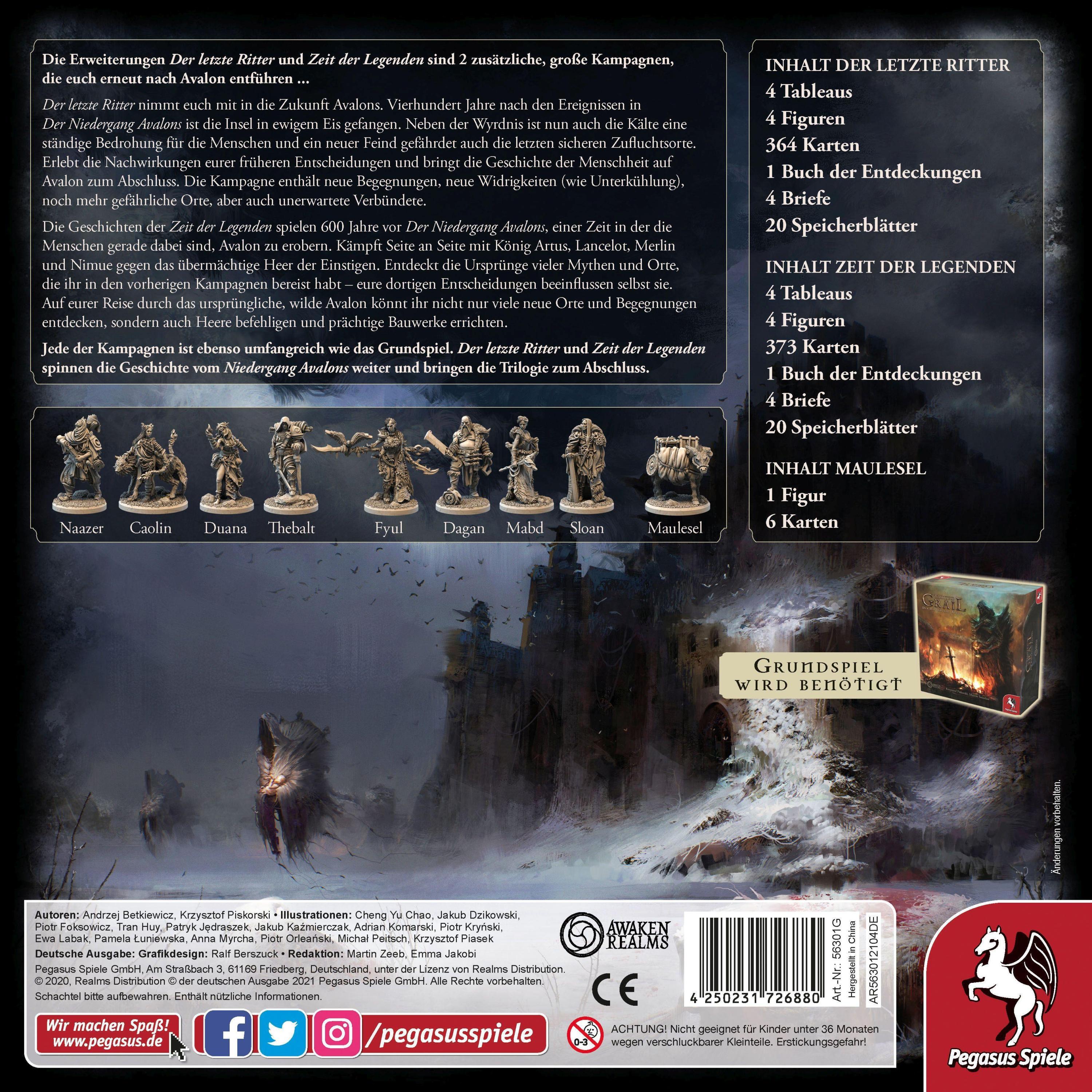 Tainted Grail: Der letzte Ritter + Zeit der Legenden (Spiel-Zubehör)