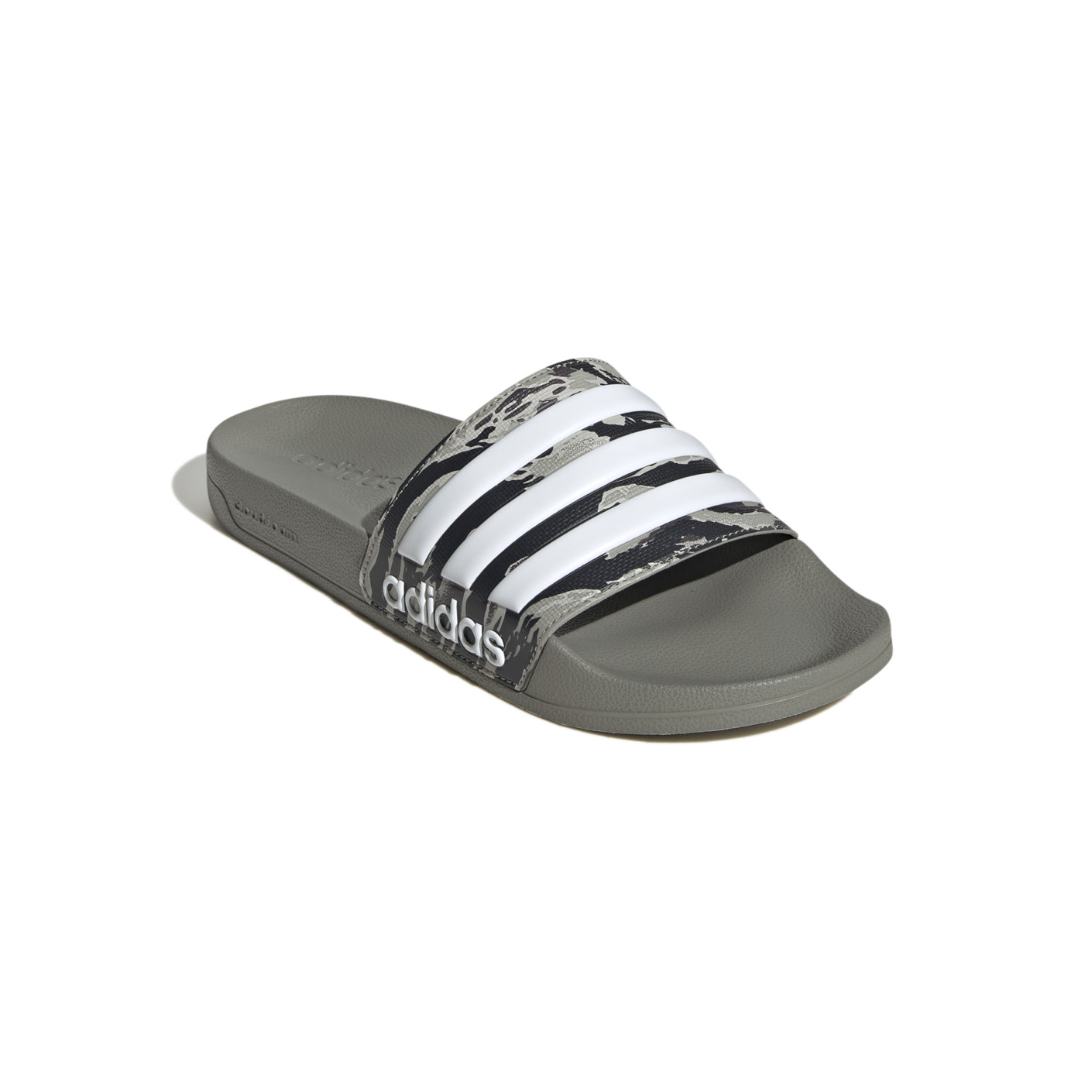 Adidas Adilette Shower Slippers Camo Groen Wit