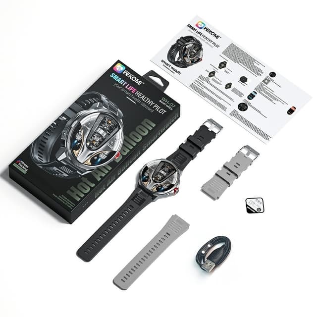 WEKOME WH-07 Smartwatch Zinklegering IP67 Vandtæt Bluetooth 1,85-tommer HD-skærm