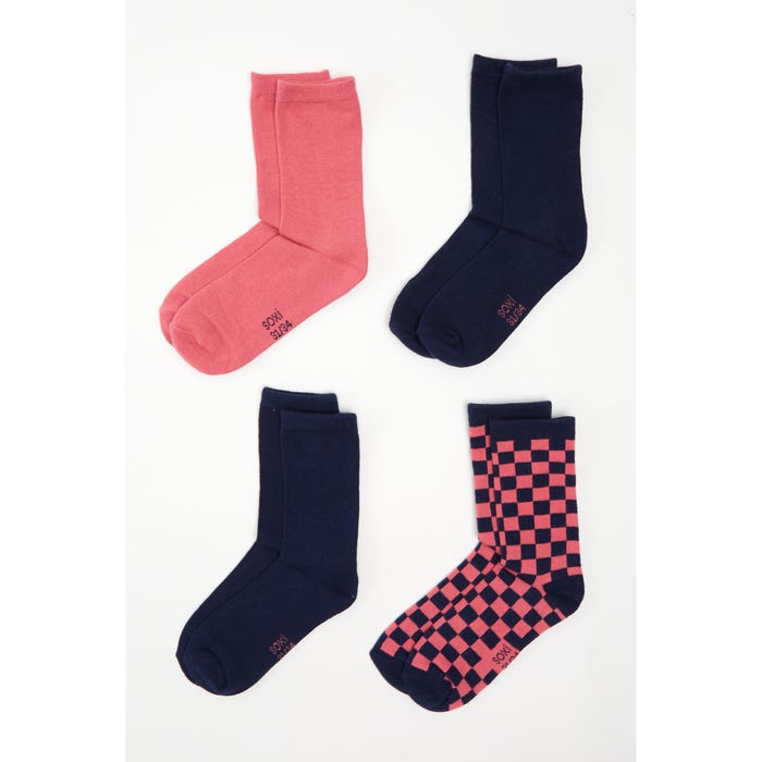 sOxi-Kids 4-pack sokken checks - sOxi