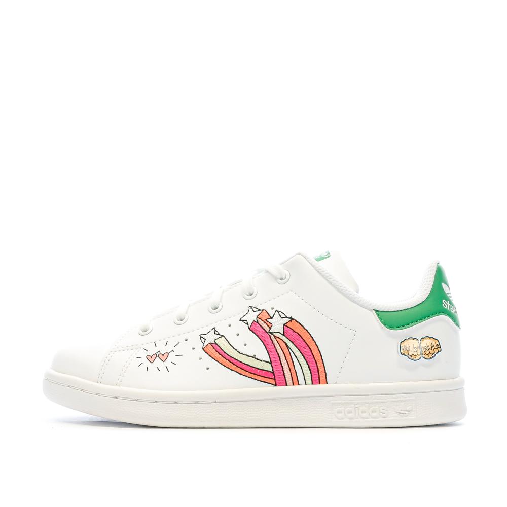 Adidas Baskets Blanches Fille Adidas Stan Smith FX5977