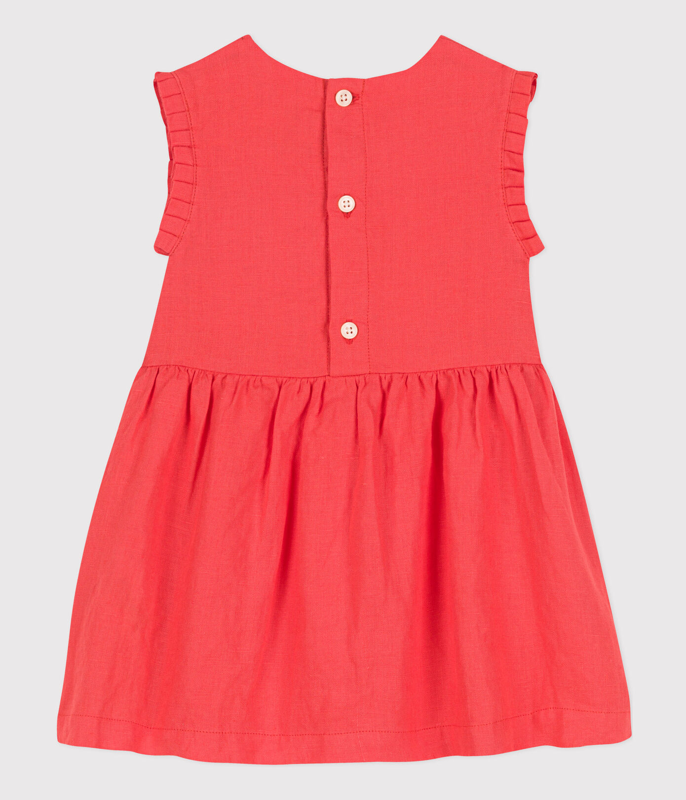 Robe sans manche bébé en lin